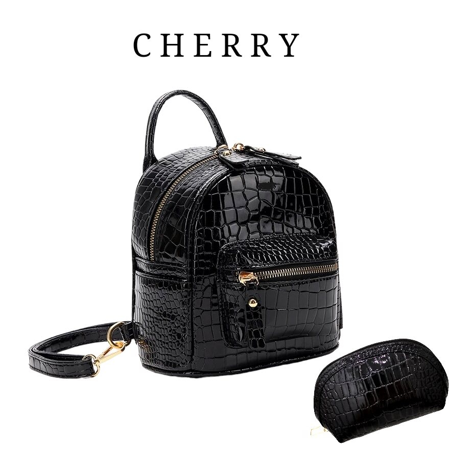 QH PROMO CHERRY TAS RANSEL WANITA IMPORT BACKPACK MINI STYLISH KOREA TAS WANITA TAS PUNGGUNG WANITA