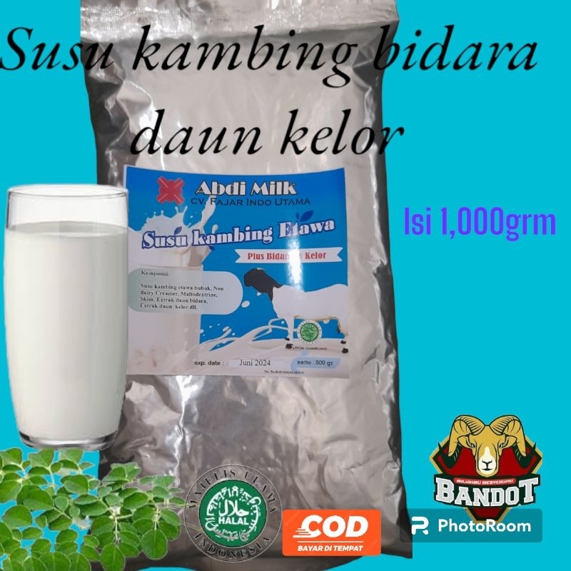 

SUSU KAMBING ETAWA BIDARA DAUN KELOR KEMASAN ALUMINIFOIL 1KILO/1,000GR