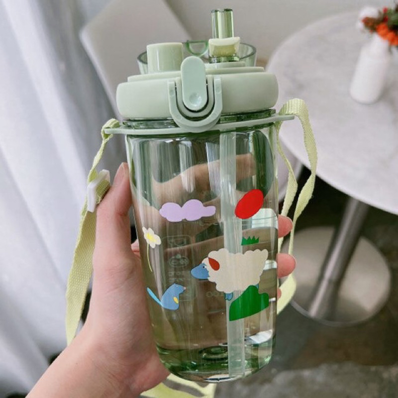 Botol Minum Tempat Minum Anak Ada Sedotan Bpa Free Kapasitas 650ML