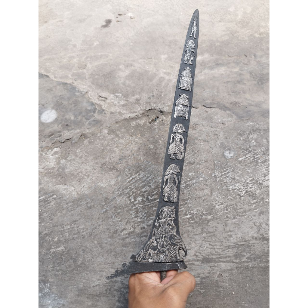 Keris Pandhawa Lima pamor Keleng