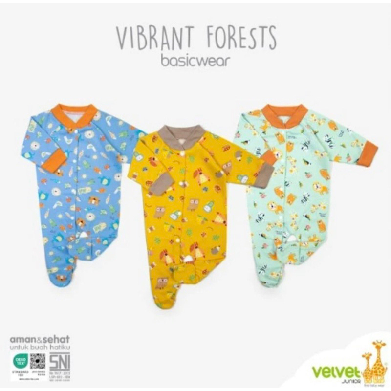 Jumper Oblong Tutup Kaki Velvet Junior Vibrant Forest