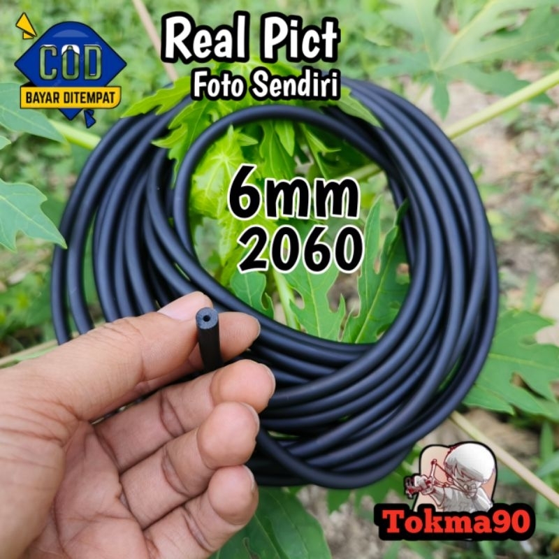 Karet Slingshot Ikan 6mm 2060 Hitam Premium