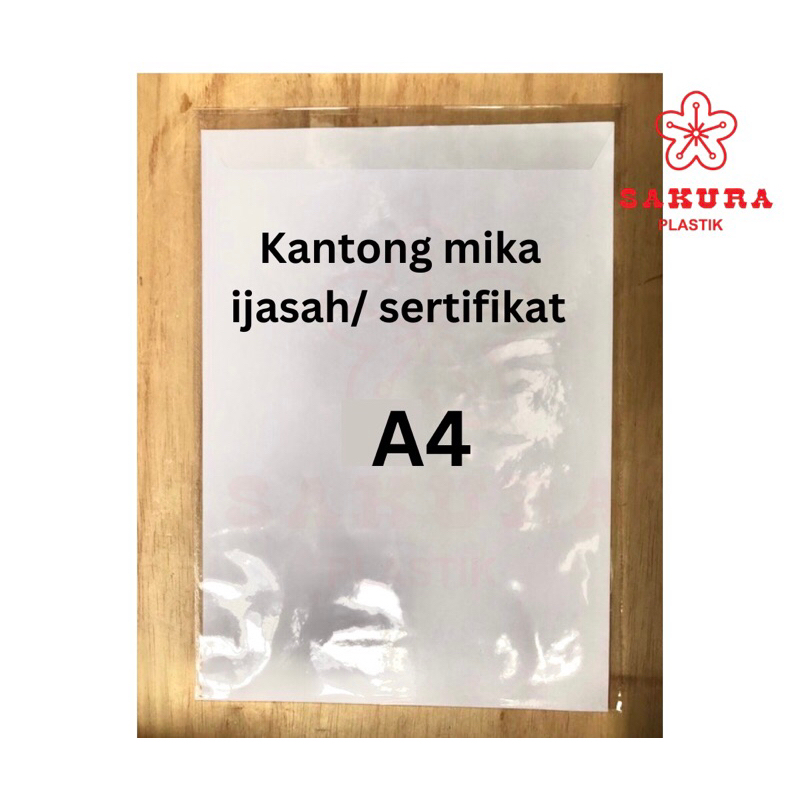 

kantong mika sertifikat/ijasah A4