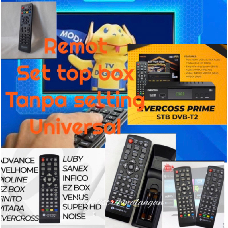 remot stb universal/remot set top box universal/remot multi set top box