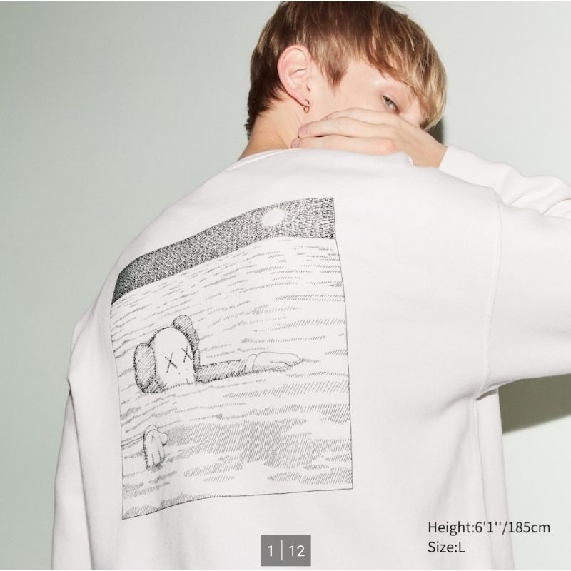 UNIQLO X KAWS SWEATER/SWEATSHIRT ORIGINAL BARU SIZE L