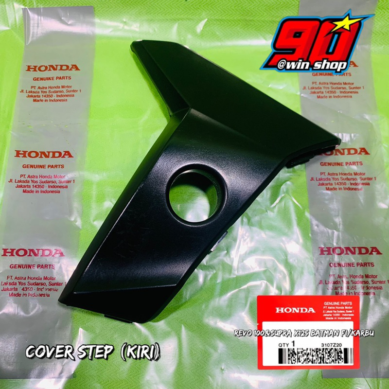 Cover Tutup dudukan footstep STEP KIRI Revo 100 Supra x 125 Batman 50606-KVR-600
