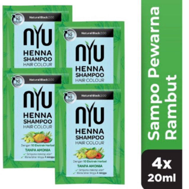 NYU shampo henna natural black