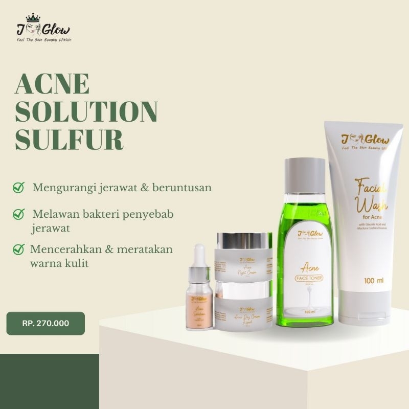 JGLOW SKINCARE PAKET EXTRA ACNE / JGLOW SKINCARE / CANTIK JGLOW / SKINCARE BPOM / JGLOW