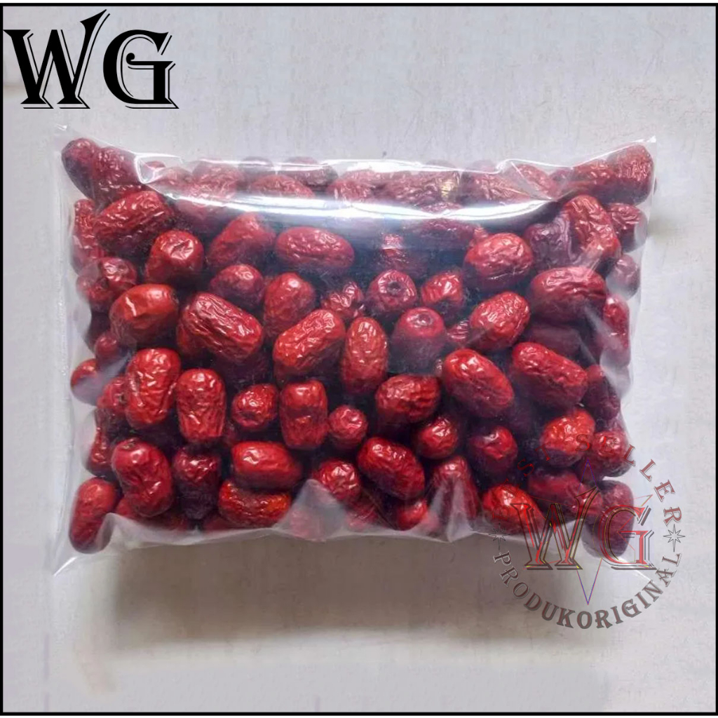 

Ang co Hong zao (red dates) Kurma Merah Premium Jumbo 250 gram
