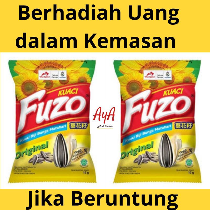 Kuaci Fuzo Berhadiah Rasa Original 12 g Renceng kemasan khusus