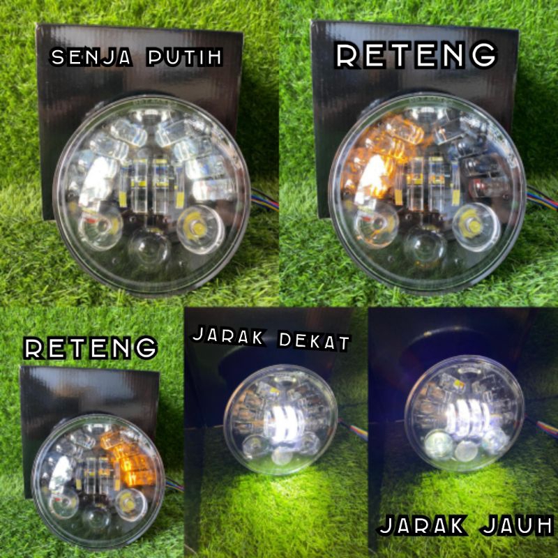 LAMPU DAYMAKER  5,75 INCH DUS HITAM SENJA PUTIH