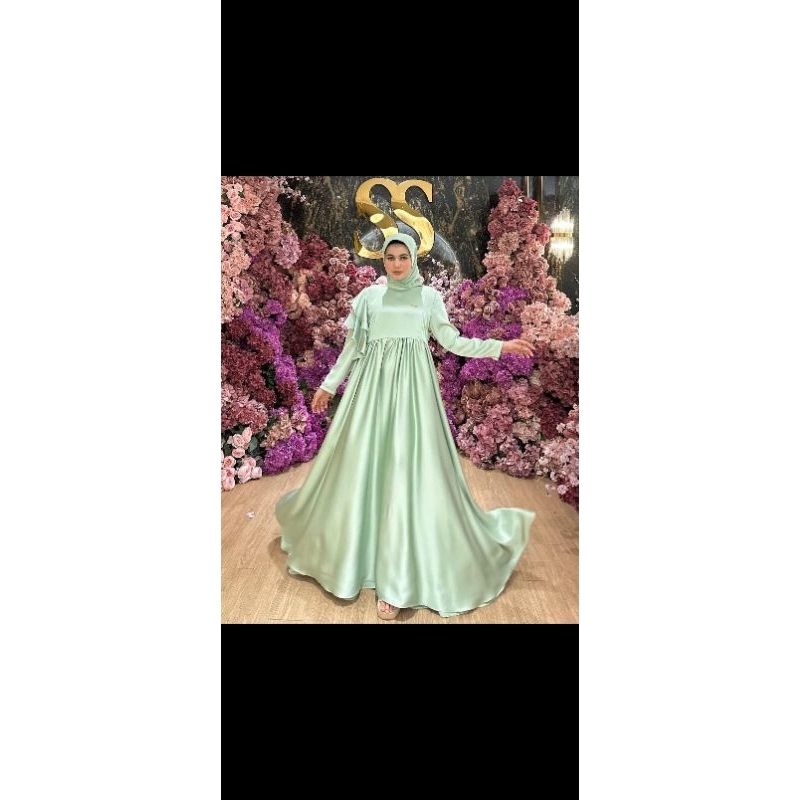 gamis silk terbaru by shellasaukia ORI 100%