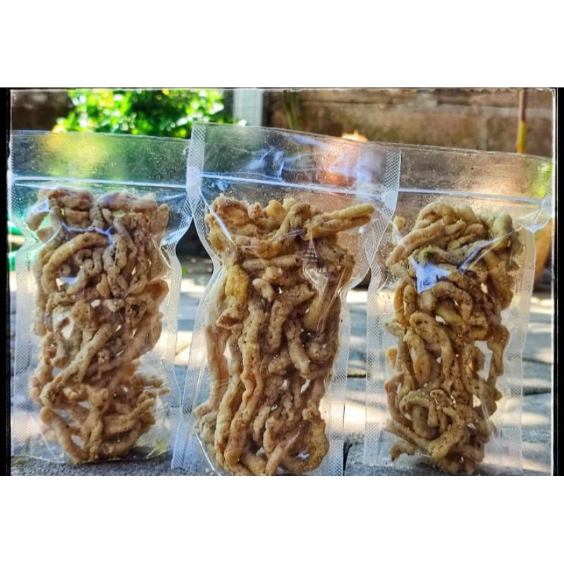 

keripik usus crispy ori/makanan ringan/cemilan