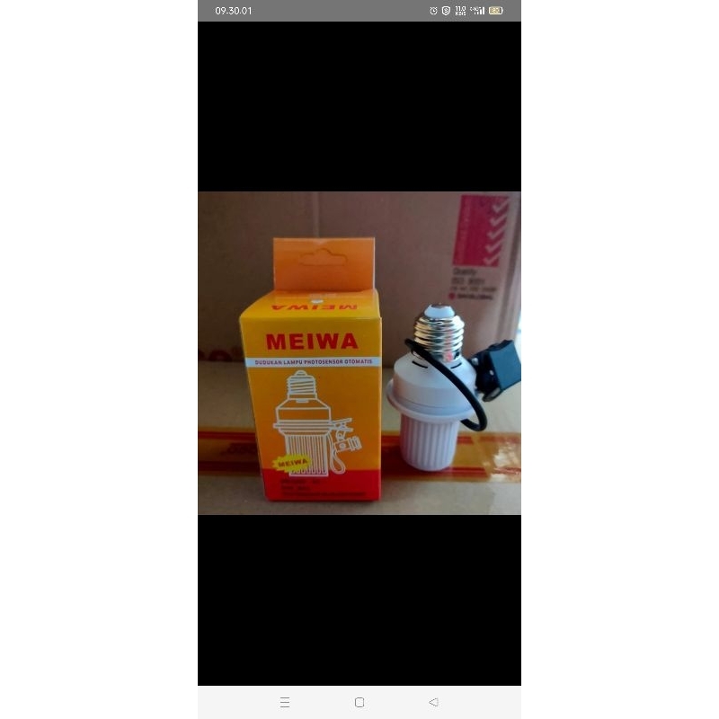 fitting lampu sensor cahaya meiwa e27 , fitting sensor meiwa e27 , fitting sensor cahaya