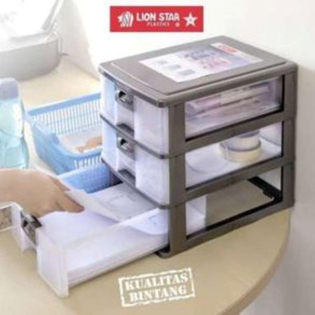 EC-23 Estima Midi Container M3 Laci Penyimpanan Midi Susun 3 Lion Star