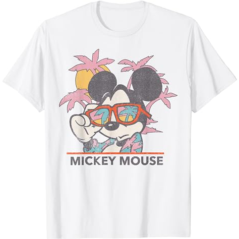 Kaos Disney Mickey And Friends Mickey Mouse Tropical Portrait T-Shirt - Baju Pria - Baju Wanita - Ka