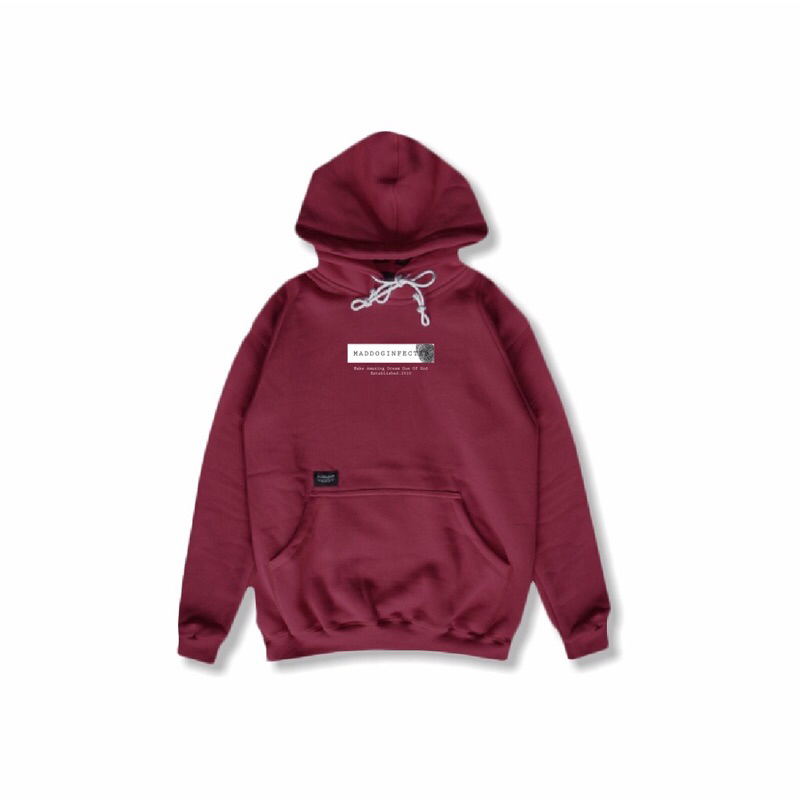 Maddog Infected - Hoodie - FINGER STYLE HD MAROON