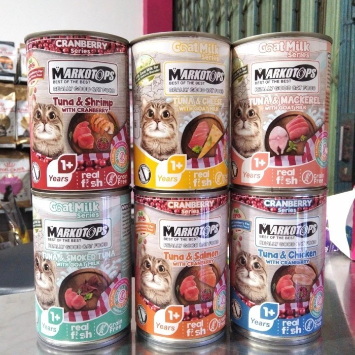 Makanan Kucing Markotops Kaleng 400gr / Cat Food Markotops Kaleng 400gr Adult & Kitten