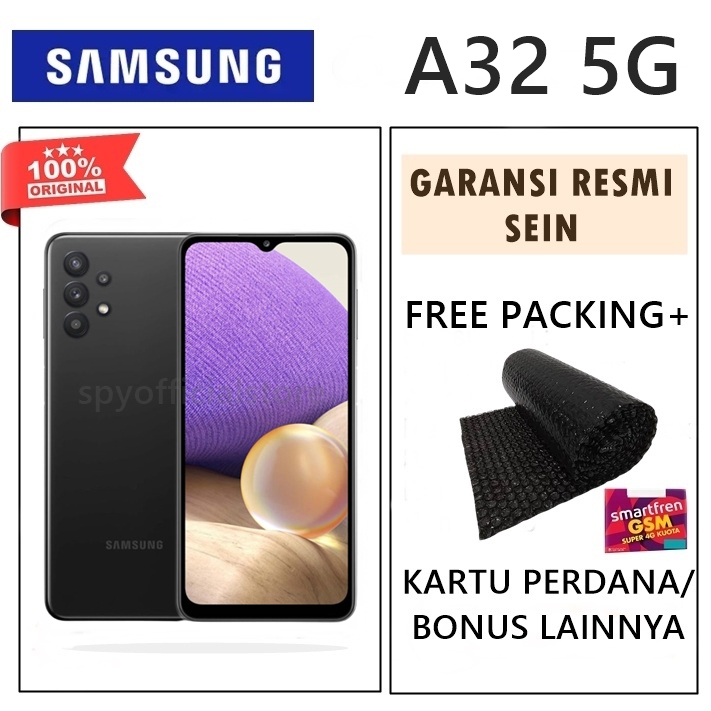 SAMSUNG A32 5G 8/128 GB GARANSI RESMI SAMSUNG INDONESIA (SEIN) HANDPHONE SAMSUNG HP SAMSUNG TERBARU HP SAMSUNG MURAH PROMO HP 3 JUTAAN HP RAM 8GB MURAH HANDPONE MURAH HP ANDROID MURAH HP MURAH CUCI GUDANG HAPE MURAH