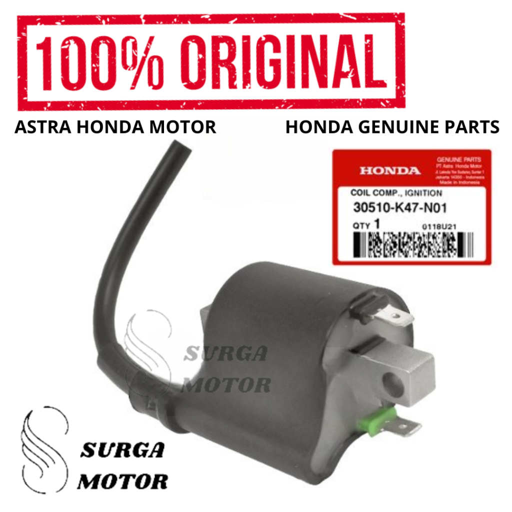 Koil Pengapian New Blade 125 FI K47   30510-K47-N01 Coil Comp Ignition Koel Coel Blade125  30510K47N