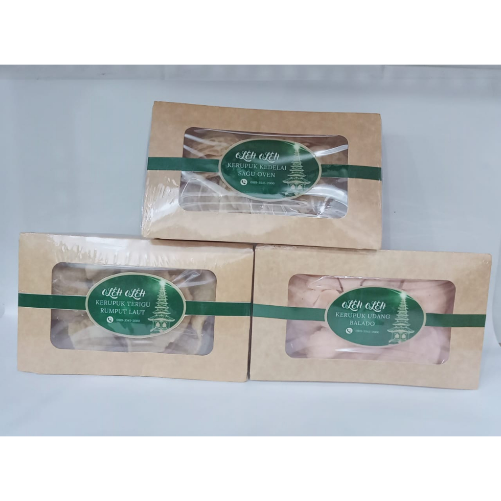 

Kerupuk Kedelai sagu Oven Oleh Oleh Khas Bali 70gr
