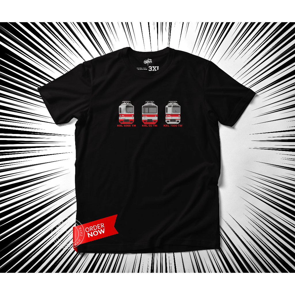 Kaos KRl - KRL Mania - KRL Type TM - Kaos Kereta Api - Kaos Railfans - Kaos Lokomotive - Kaos Polos 