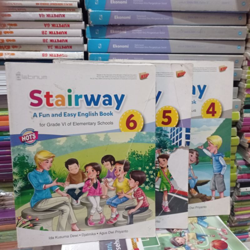 buku bekas  STAIRWAY UNTUK KELAS 4 , 5,  6  SD / MI  FLATINUM