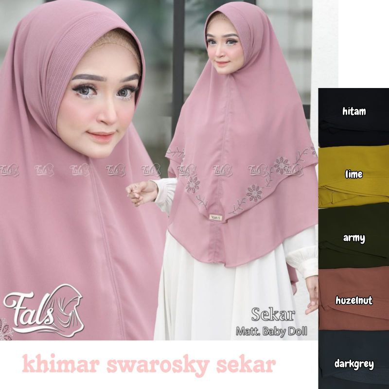 jilbab khimar cerutty payet 2 layer by fals hijab