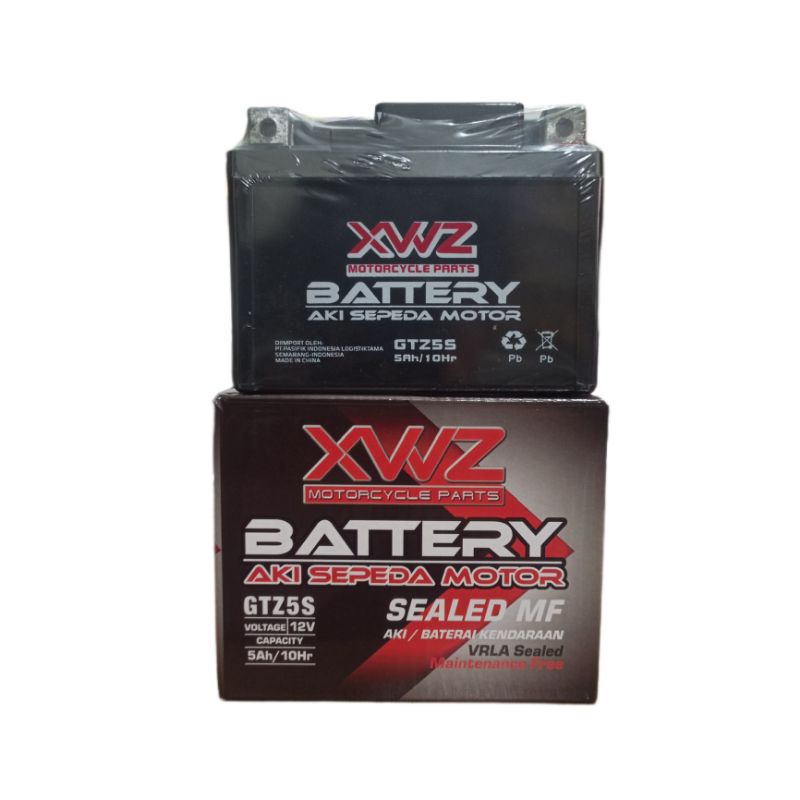 Termurah AKI MOTOR AKI XWZ GTZ5S AKI FULL KERING 12V 5Ah