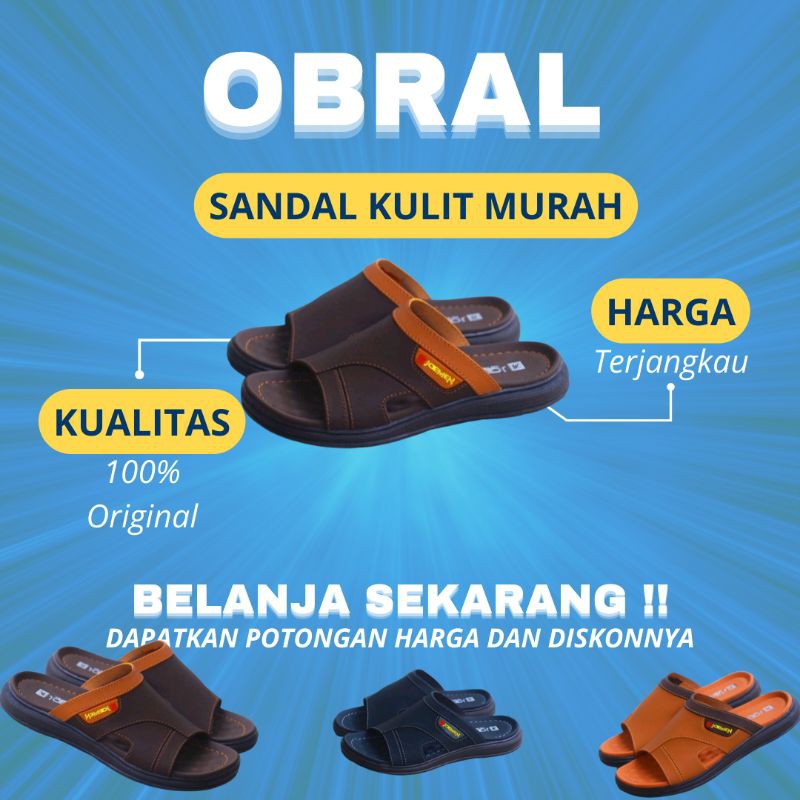 Sandal Kulit Jepit Murah Import sandal pria