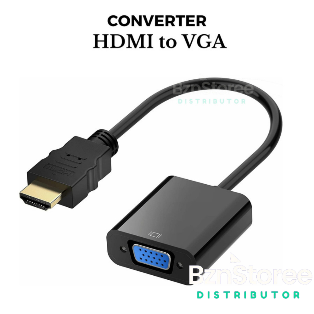 CONVERTER HDMI TO VGA ADAPTER /CONVERTER HDMI TO VGA / KONEKTOR HDMI TO VGA / KABEL HDMI TO VGA