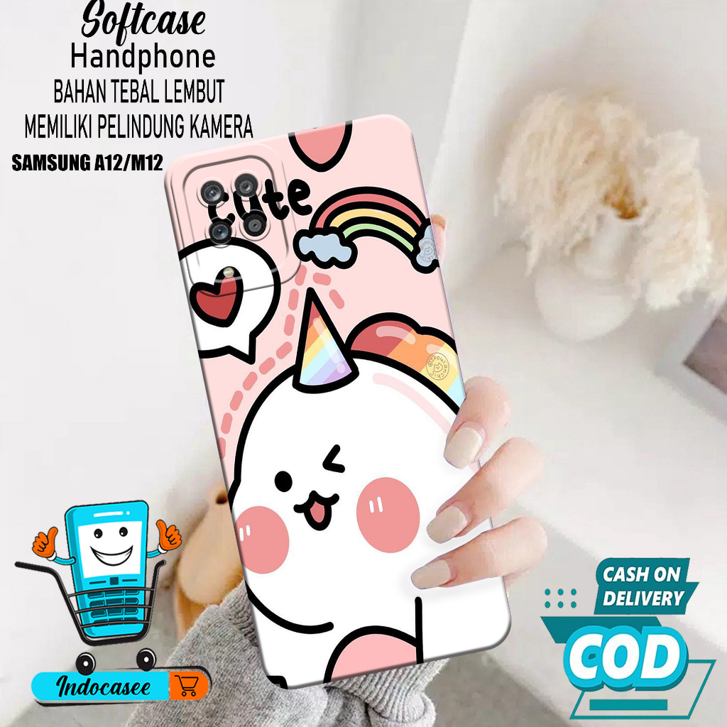 Case Hp Samsung Galaxy A12/M12 - Softcase Samsung Galaxy A12/M12 - Casing Samsung Galaxy A12/M12 - K