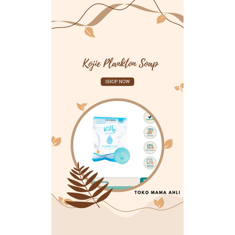 Kojic Acid Plankton Bright & Glow/ Kojic Plankton/ Sabun Kojic