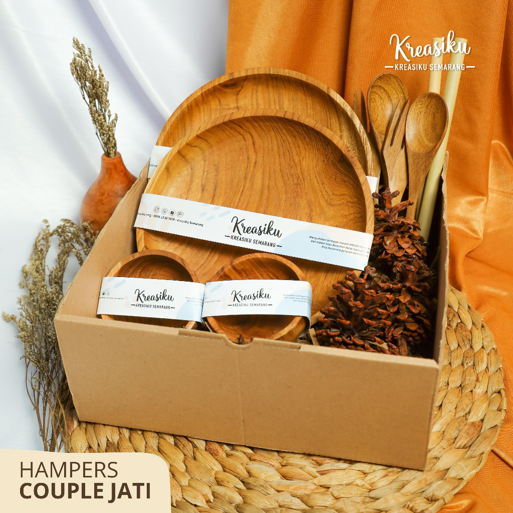 

HAMPERS ALAT MAKAN KAYU COUPLE JATI / KADO PERNIKAHAN / HADIAH / WISUDA / GIFT / WEDDING GIFT