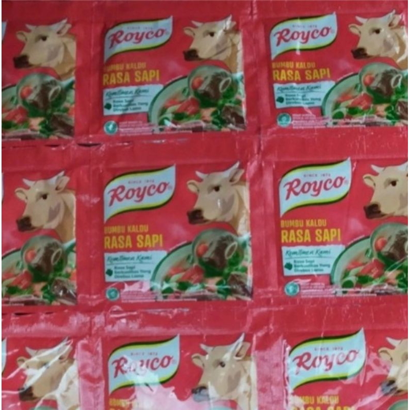 

Royco rasa Sapi 8g (1 renteng = 12 sachet)