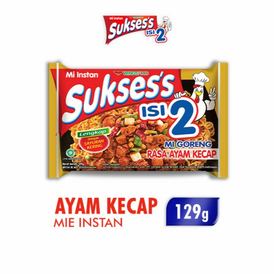 

Mi Instan Sukses Rasa Ayam Kecap Isi 2 x 129 Gr
