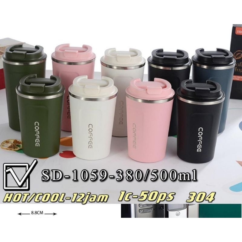Termos cofee Doff/Termos Stainless Mini/Termos Air Panas dan Dingin 380ml