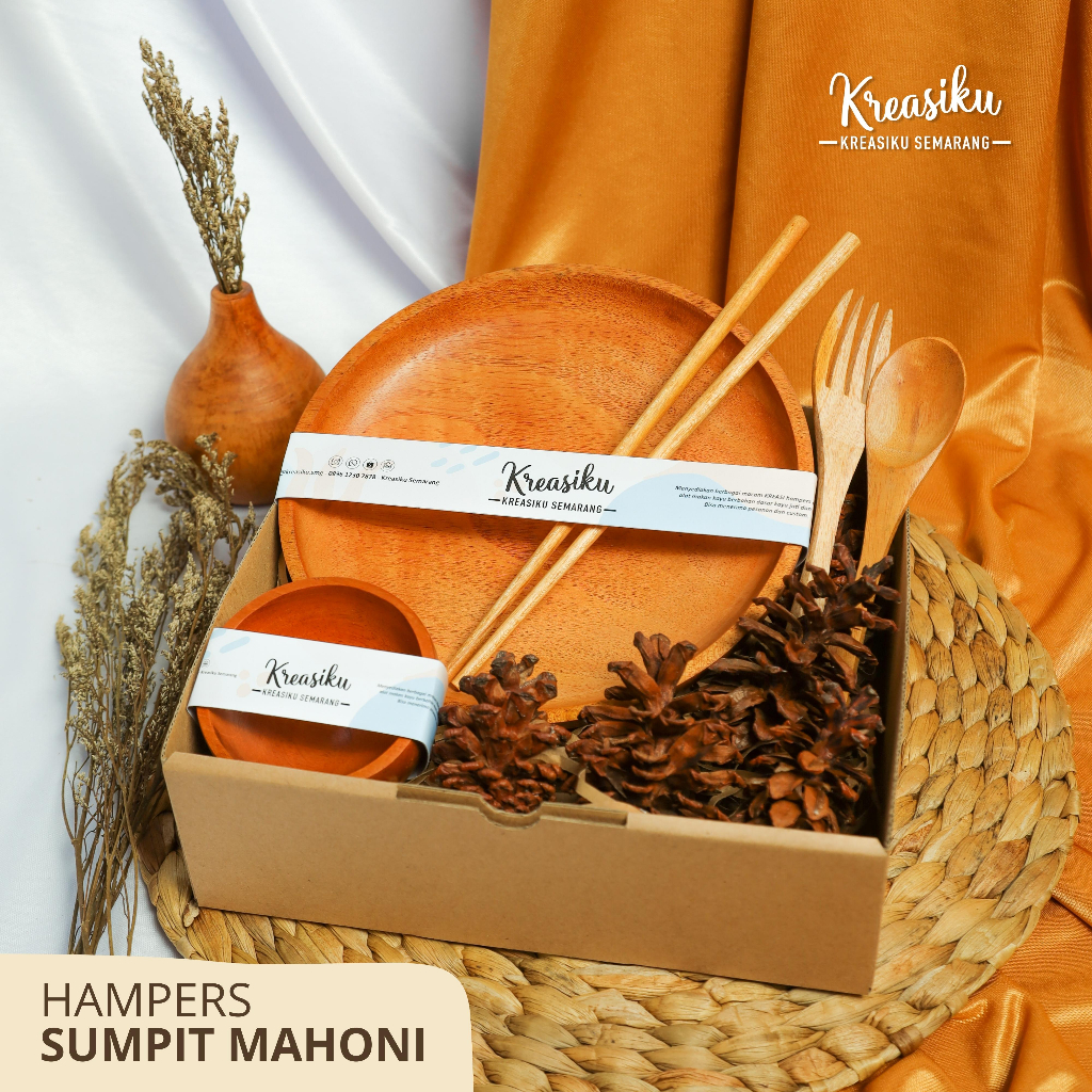 

HAMPERS ALAT MAKAN KAYU MAHONI SUMPIT / KADO PERNIKAHAN / HADIAH / WISUDA / GIFT / WEDDING GIFT