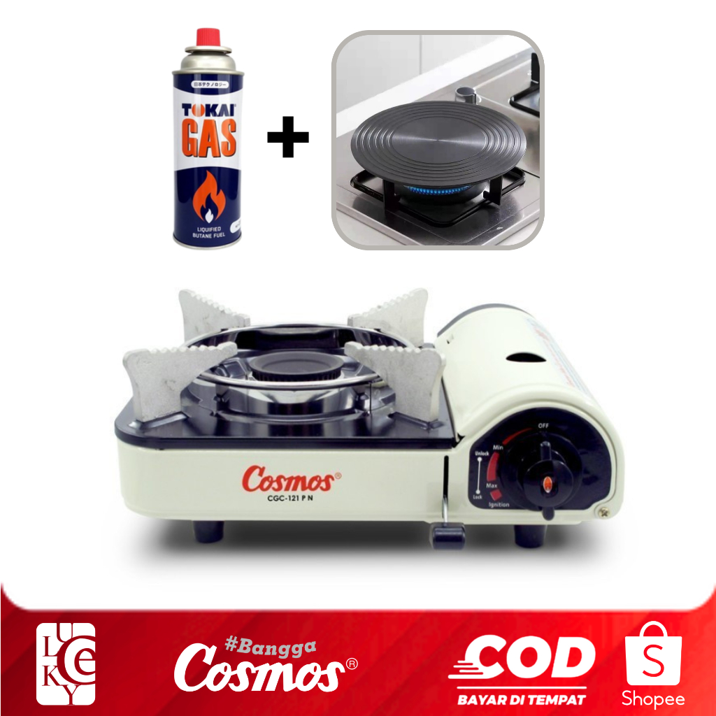 Kompor Portable Cosmos CGC-121 P N  Plus Gas Kaleng