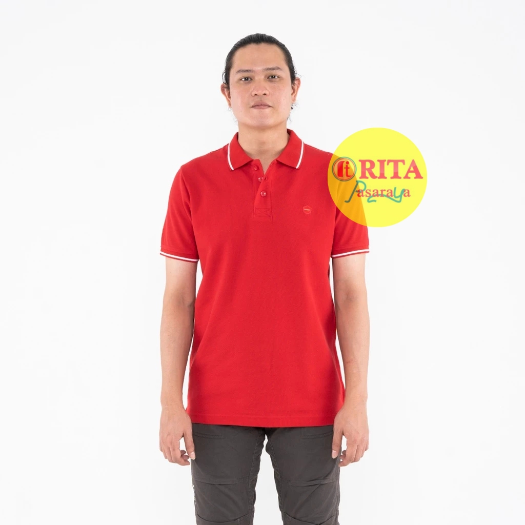Oxygen Denim Core Polo Shirt Tipping 1-RED