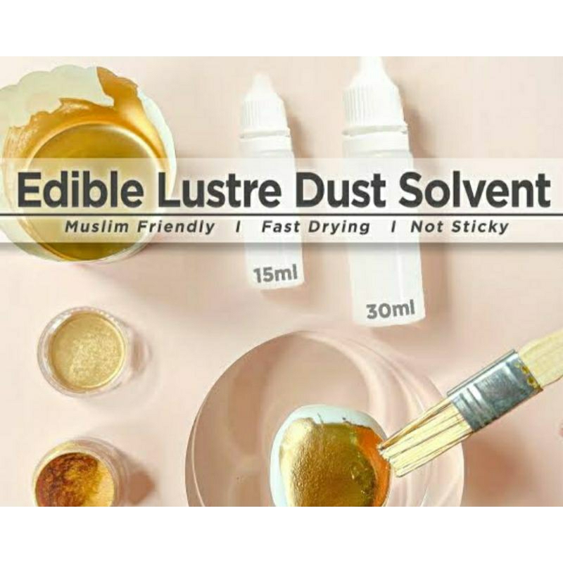 

pelarut luster dust Lustre gold lemon extract halal silver metalik Shimmer