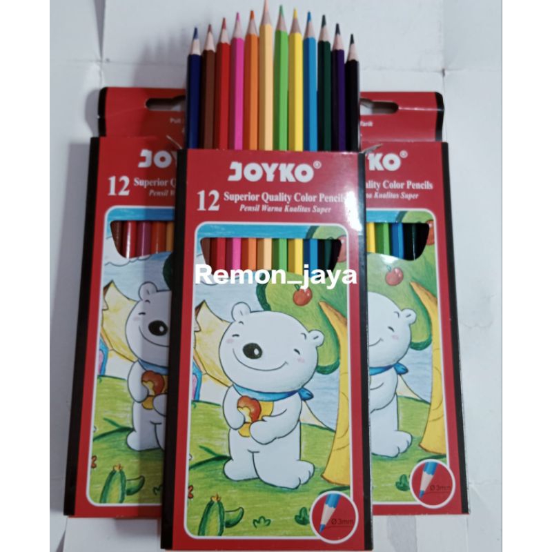 

pensil 12 warna joyko / pensil warna kualitas super isi 12 pcs