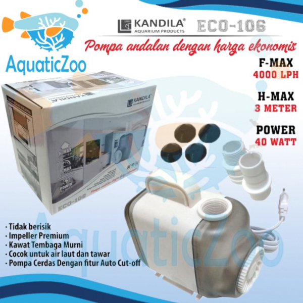 Dijual Kandila ECO 106 Pompa Air Aquarium Filter Powerhead 4000 LPH ECO106 PH Limited