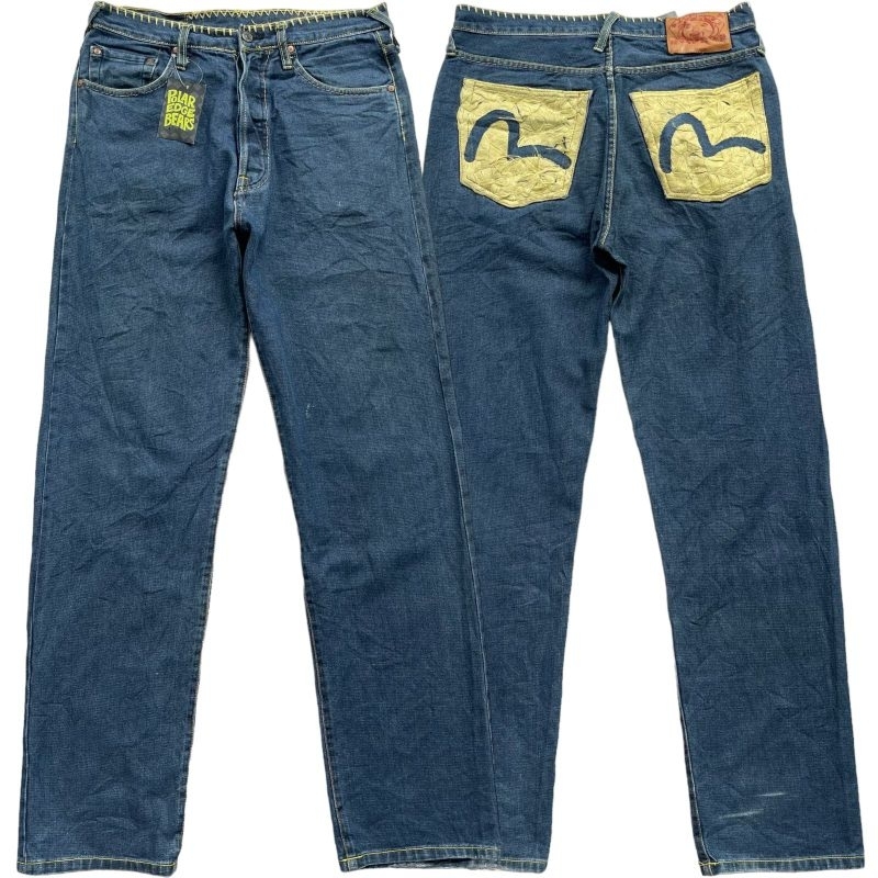 celana denim evisu jeans original 2nd