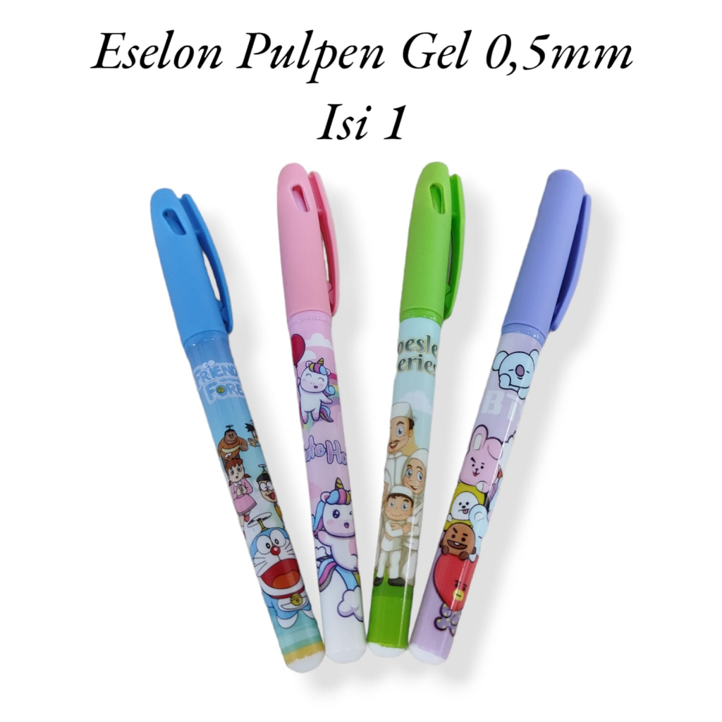 

AS888 - Eselon Pulpen Gel/ Gel Pen Eselon Karakter Kartun ISI 1