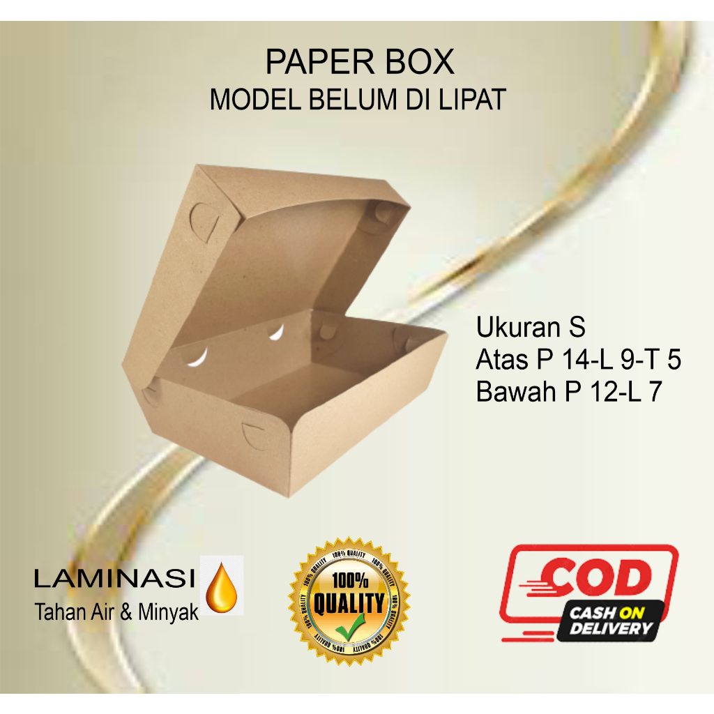 Lunch Box ( ISI 100 PCS ) Dus Kemasan Makanan Kekinian Wadah Tempat Nasi Ayam