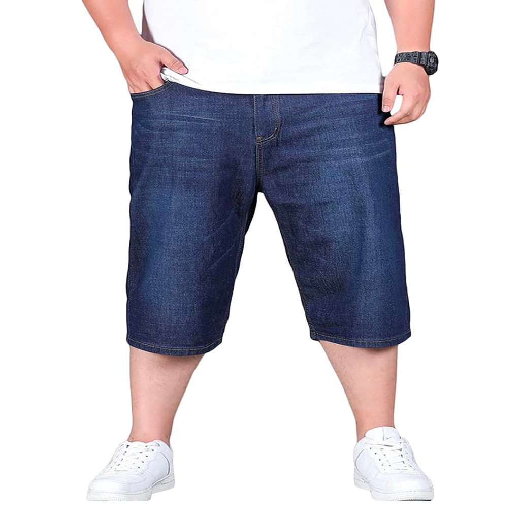 Celana Jeans Pendek Pria Jumbo Model Standar / Laki Laki / Cowok