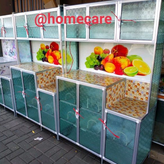 Lemari Piring / Rak Piring Aluminum Magic Com 2 & 3 Pintu