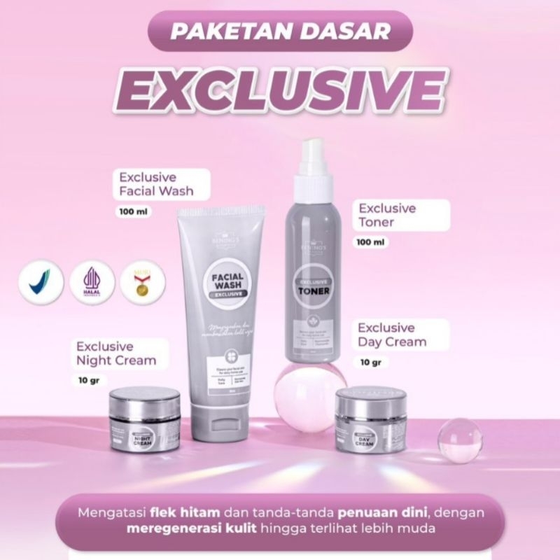 BENINGS SKINCARE PAKET EXCLUSIVE MENGATASI FLEK HITAM BY DR. OKY PRATAMA