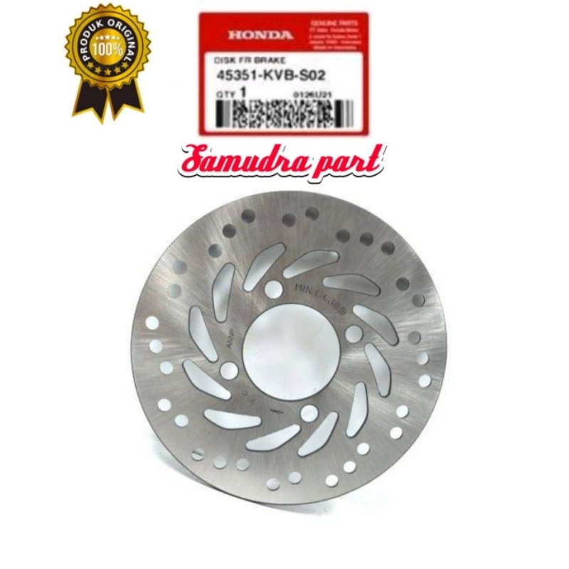 Piringan Cakram depan Beat Vario Scoopy Spacy original 45351KVBS02